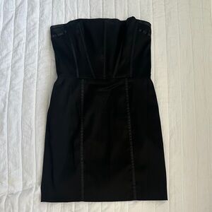 Alice + Olivia sz 10  Black Strapless mini Dress